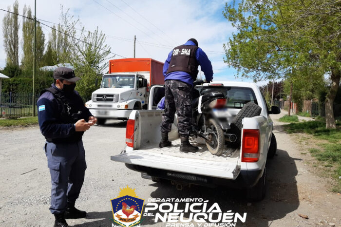 Junín de los Andes: Allanamiento permitió recuperar una motocicleta robada