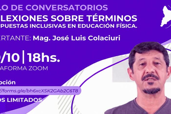 Invitan al conversatorio “Reflexiones sobre términos y propuestas inclusivas en educación física”