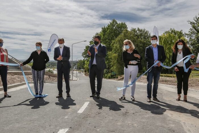 Inauguraron una calle en cercanías al Parque del Este de la ciudad de Neuquén