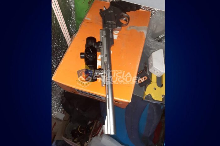 Secuestran importante cantidad de armas y municiones en el Barrio Parque Industrial de la capital neuquina