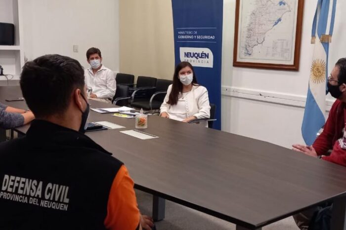 Reunión por el monitoreo del volcán Copahue