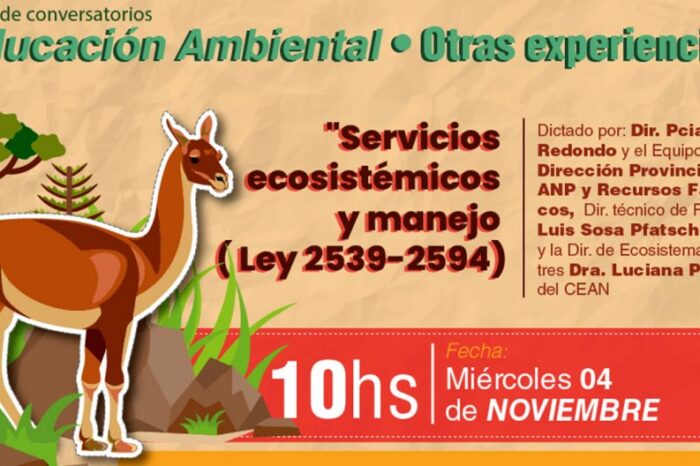 El conversatorio de educación ambiental abordará los servicios ecosistémicos y manejos