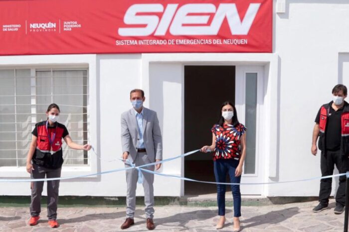 Gutiérrez y Peve inauguraron una base del SIEN en el oeste neuquino