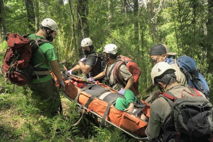 El Parque Nacional Lanín realizó un simulacro de rescate en montaña