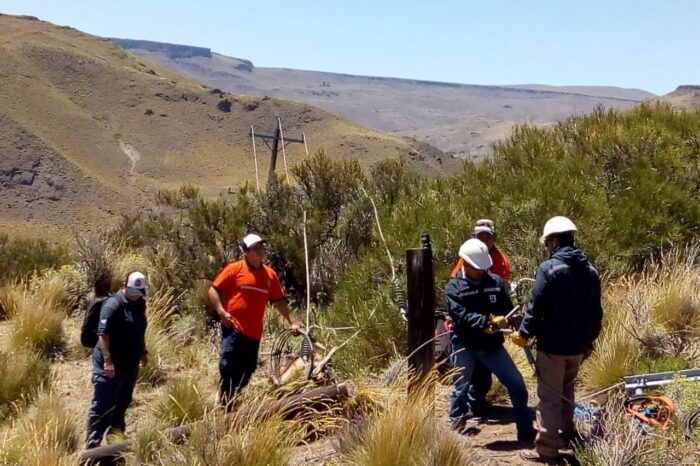 Por los fuertes vientos Pilo Lil quedó sin energía eléctrica por unas 30 hs.