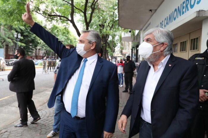 El Presidente participó del acto central por el Día del Trabajador Camionero