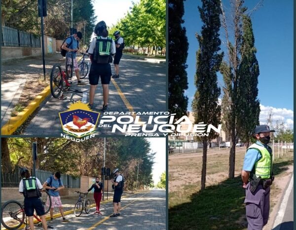 Policía realiza coberturas de seguridad en ciclovías
