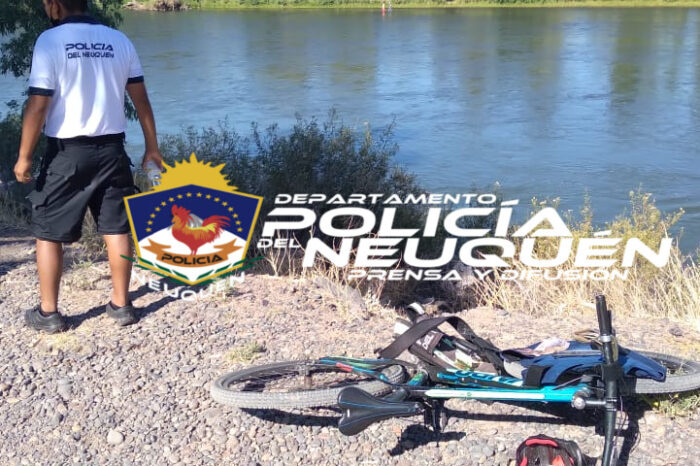 Una patrulla de bicipolicías salvó la vida un nene que se ahogaba en el río