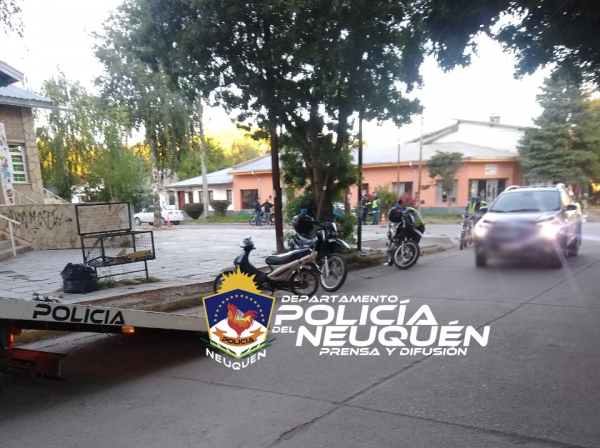 Junín de los Andes: Secuestran cuatro motos en operativos