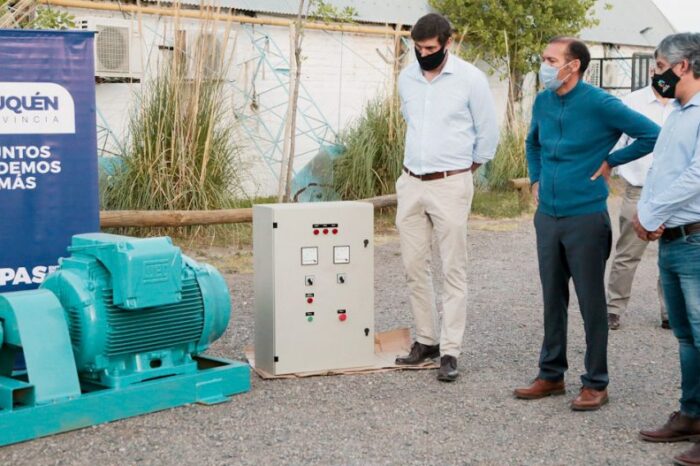 Provincia entregó equipos para el servicio de agua potable de Villa El Chocón