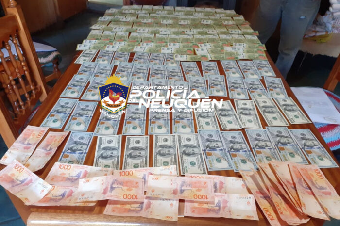Secuestran gran cantidad de dinero extranjero y nacional en una causa por robo