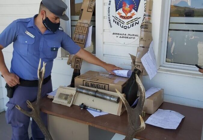 Junín de los Andes: Secuestran armas largas,  municiones y un silenciador en allanamiento