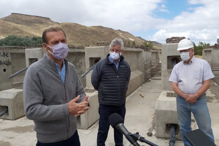 Gutiérrez recorrió obras en el Sur de la provincia