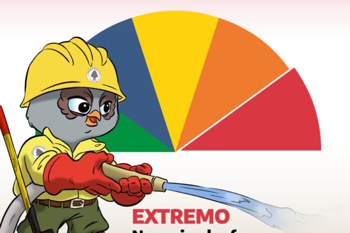 El índice de peligrosidad de Incendios Forestales es "EXTREMO"