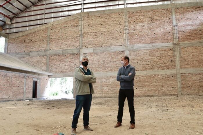 Se reactivaron las obras edilicias en el polideportivo de Vista Alegre