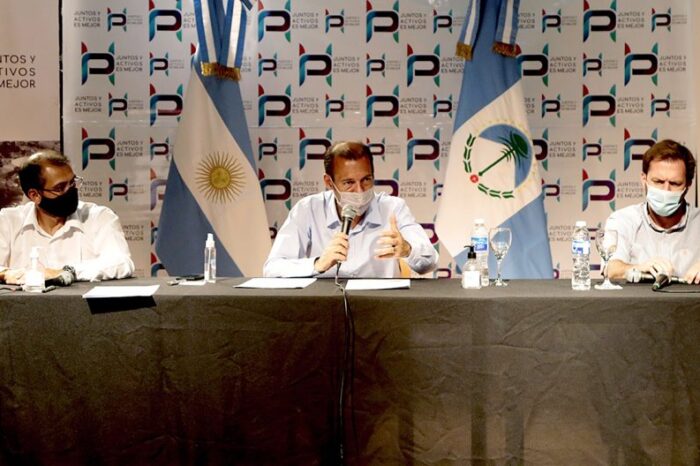 Gutiérrez firmó convenio para el desarrollo y fortalecimiento del Parque Industrial de Plaza Huincul