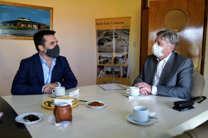 Darío Martínez mantuvo una jornada de trabajo con el gobernador de La Pampa Sergio Ziliotto