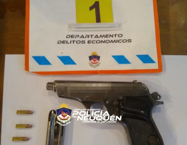 Secuestran un arma de fuego y gran cantidad de municiones en allanamiento