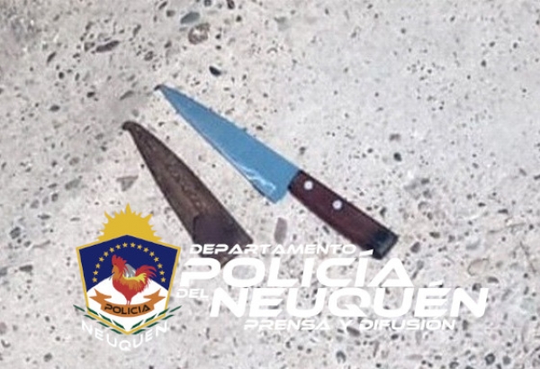 Policía demora a dos personas quienes estaban amenazando con un arma blanca