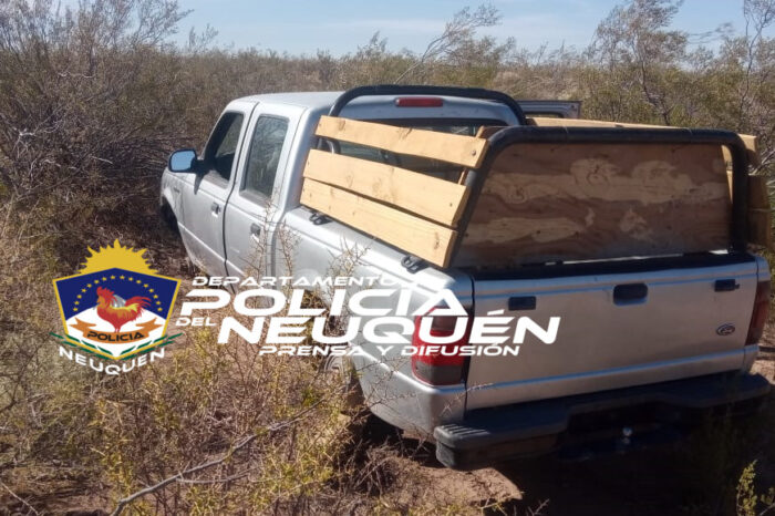 Policía recupera una camioneta con pedido de secuestro
