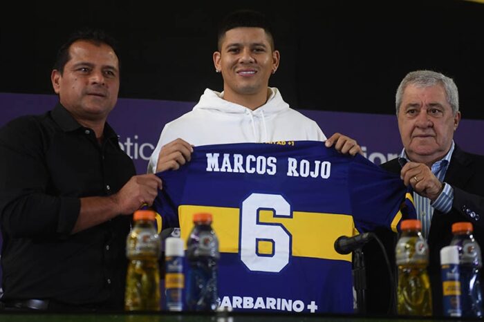 Boca presentó a Marcos Rojo, primer refuerzo para esta temporada