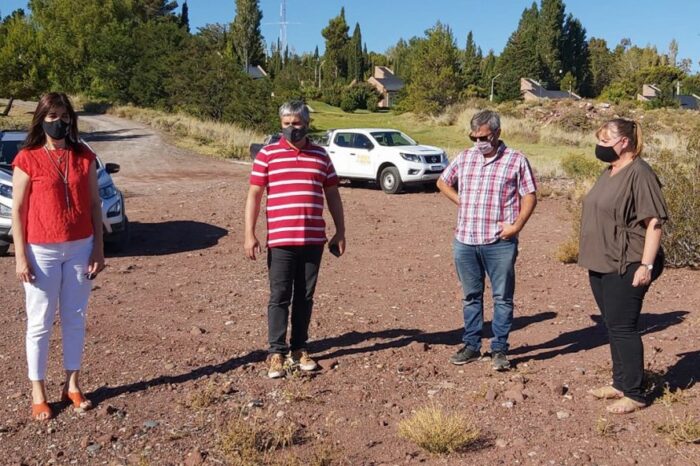 Visitaron obras turísticas en la Villa El Chocón