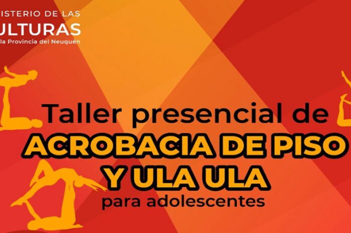 Taller de acrobacia de piso y ula ula en la Biblioteca Popular Eliel Aragón