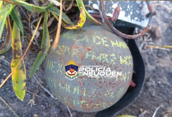Detonan una granada de guerra encontrada en el Parque Nacional Lanín