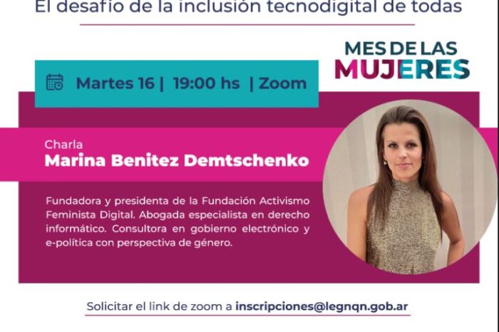 Marina Benítez Demtschenko abre el ciclo de charlas en el Mes de las Mujeres