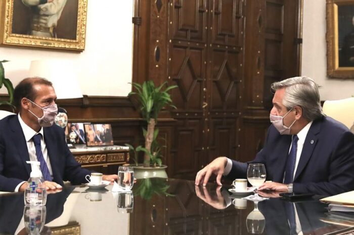 Gutiérrez mantuvo un encuentro con el presidente Alberto Fernández