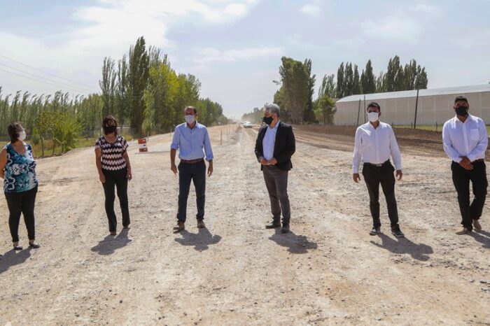 El gobernador recorrió obras en Vista Alegre