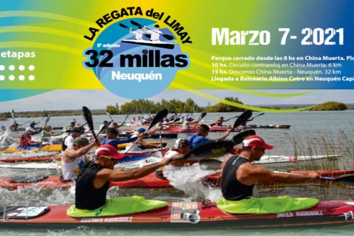 Este domingo se realiza la quinta edición de la “Regata del Limay”