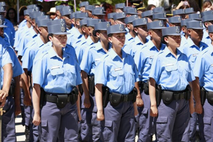 Acto de reconocimiento a mujeres policías en el Día Internacional de la Mujer