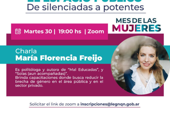 María Florencia Freijo cierra el ciclo de charlas por el Mes de la Mujer