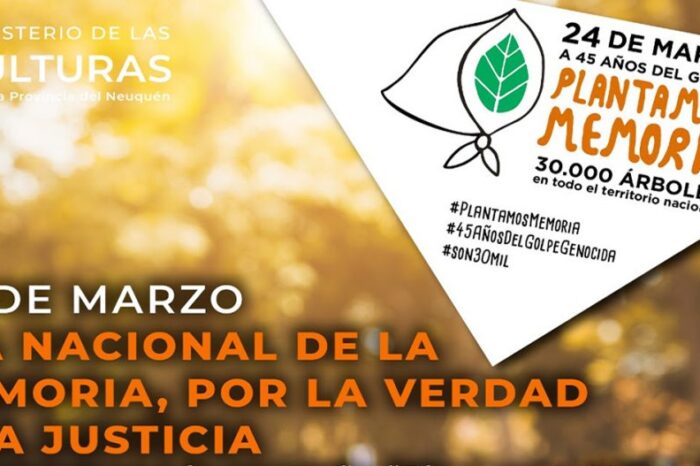 El ministerio de las Culturas se sumará a la campaña Plantamos Memoria