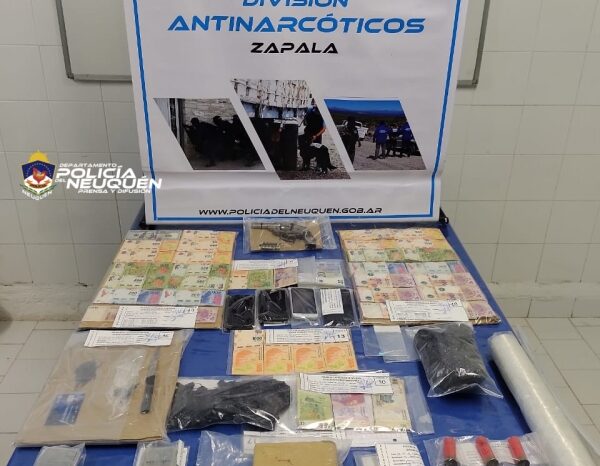 Antinarcóticos Zapala: Desbaratan banda que se dedicaba al narcomenudeo