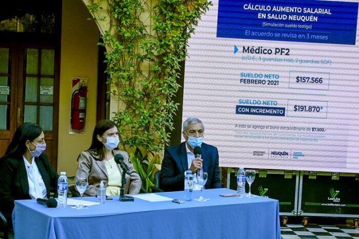 El gobierno provincial otorgó la Asignación Covid al sector Salud