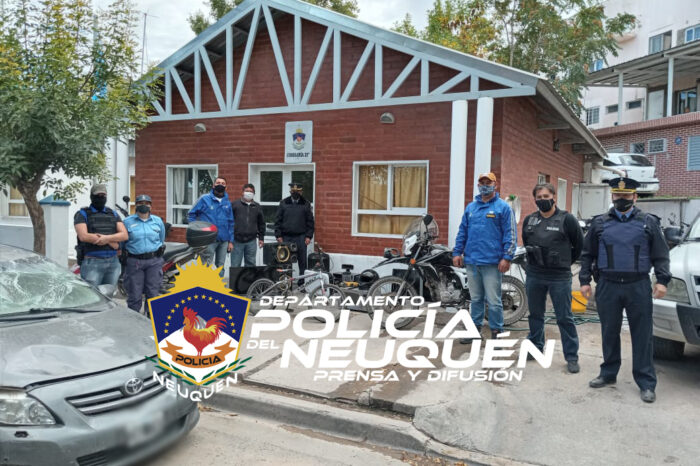 Policía recupera importante cantidad de elementos robados y demoran a tres personas