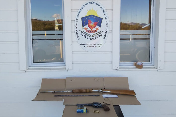 Brigada Rural y Abigeato demora a un hombre con dos amas de fuego en su poder