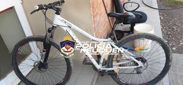 Rápido accionar policial permite recuperar una bicicleta sustraída a un menor minutos antes y demoró a joven mayor de edad