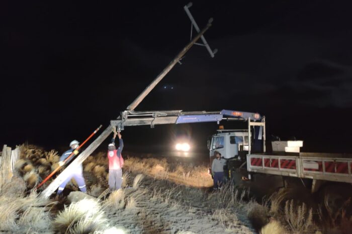 El EPEN trabaja en distintos sectores por fuertes vientos