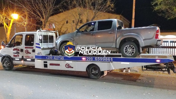 Plaza Huincul: secuestran pick-up y notifican a su conductor por transgredir las medidas vigentes