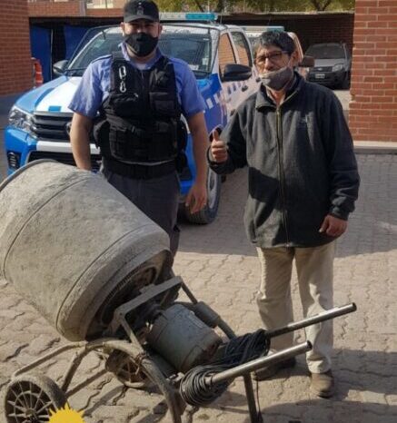 Cria. 18° le restituyeron una herramienta de trabajo a albañil que se la habían robado