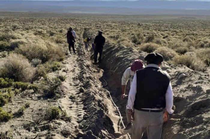 Avanza la obra de abastecimiento de agua para la Comunidad Gramajo