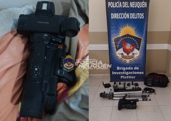 Plottier: Personal de la Cría. 7° logró recuperar en un allanamiento costosos artículos de video