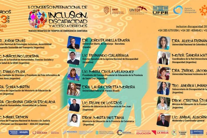 Storioni disertará en el Congreso Internacional de Inclusión, Discapacidad y Acceso a Derechos