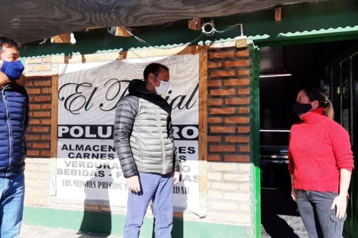 Gutiérrez recorrió obras en Paso Aguerre