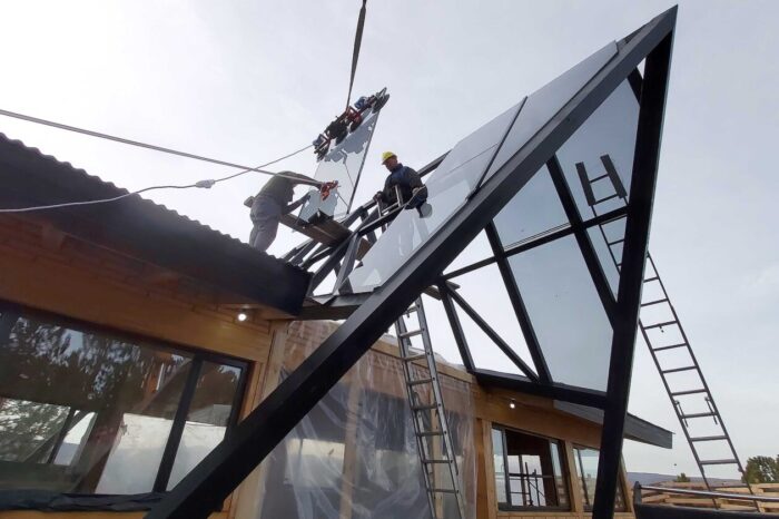 Avanza a pasos agigantados la obra de la Confitería del Parque Vía Christi en Junín de los Andes