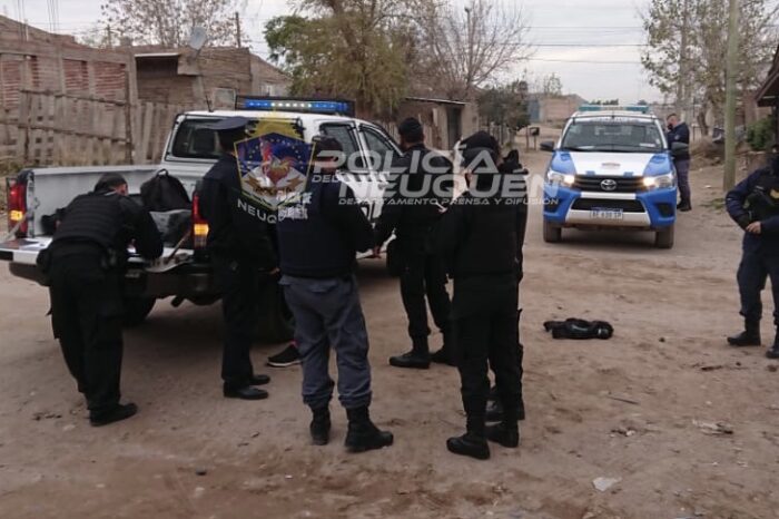 Un demorado con secuestro de arma de fuego.