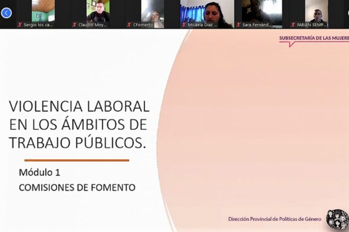 Capacitación sobre violencia laboral en el empleo público para comisiones de fomento
